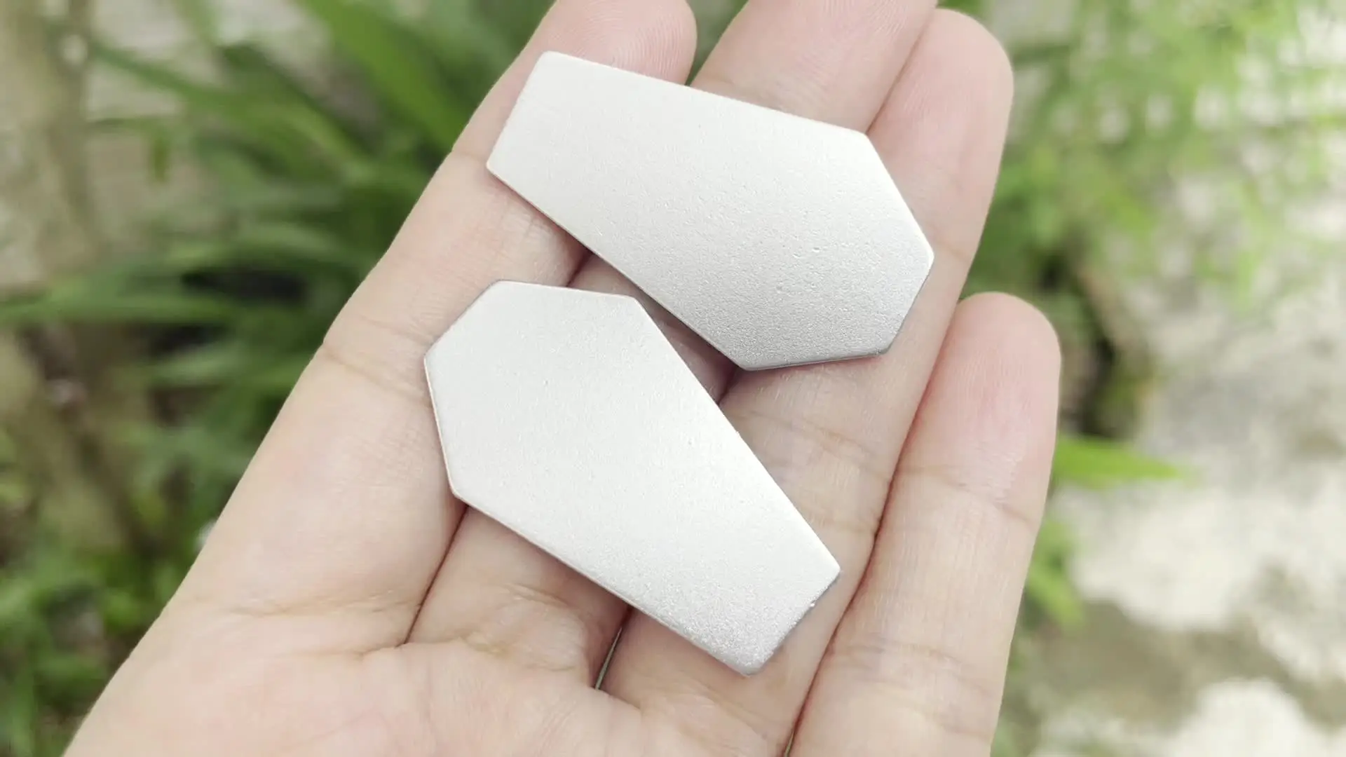 20PCS 애노디즈 알루미늄 코피너 블랜크 메탈 스탬핑 및 인화용 38x22.5mmx1.5mm