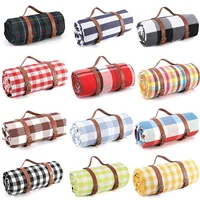 200x200cm Outdoor Picnic Blankets Mats Camping Foldable Pad Blankets with Leather Handle Waterproof Beach Camping Accessories 1