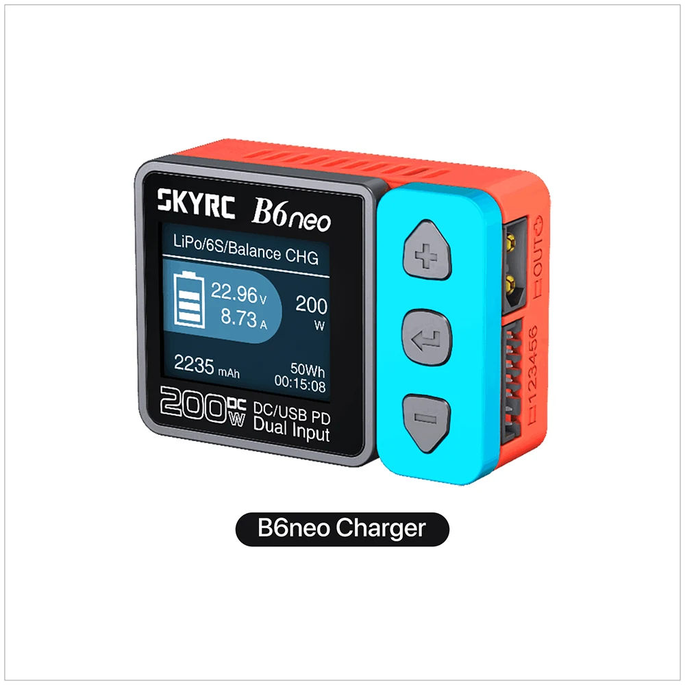 ตัวเลือกสินค้า เครื่องชาร์จแบตเตอรี่ SkyRC B6 Neo 200W สำหรับ LiPo 6S