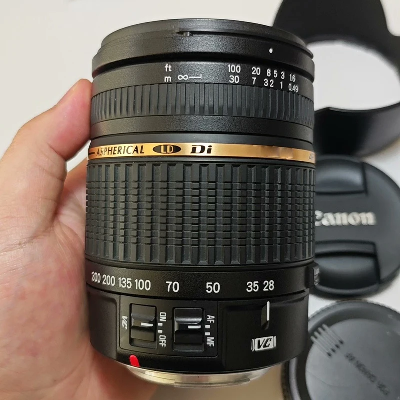 탐론 AF28-300mm A20 F/3.5-6.3 XR Di VC 매크로 줌 렌즈 (내장 모터 포함, 디지털 SLR 카메라용) 97% 새 상품
