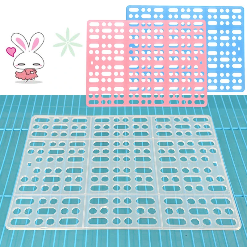 Plastic Mesh Mats for Rabbit Foot Pads Holland Pig Totoro Dolphin Dung Leak Plate Pet Cage Foot Pads Hamster Cage Mat Foot Pad