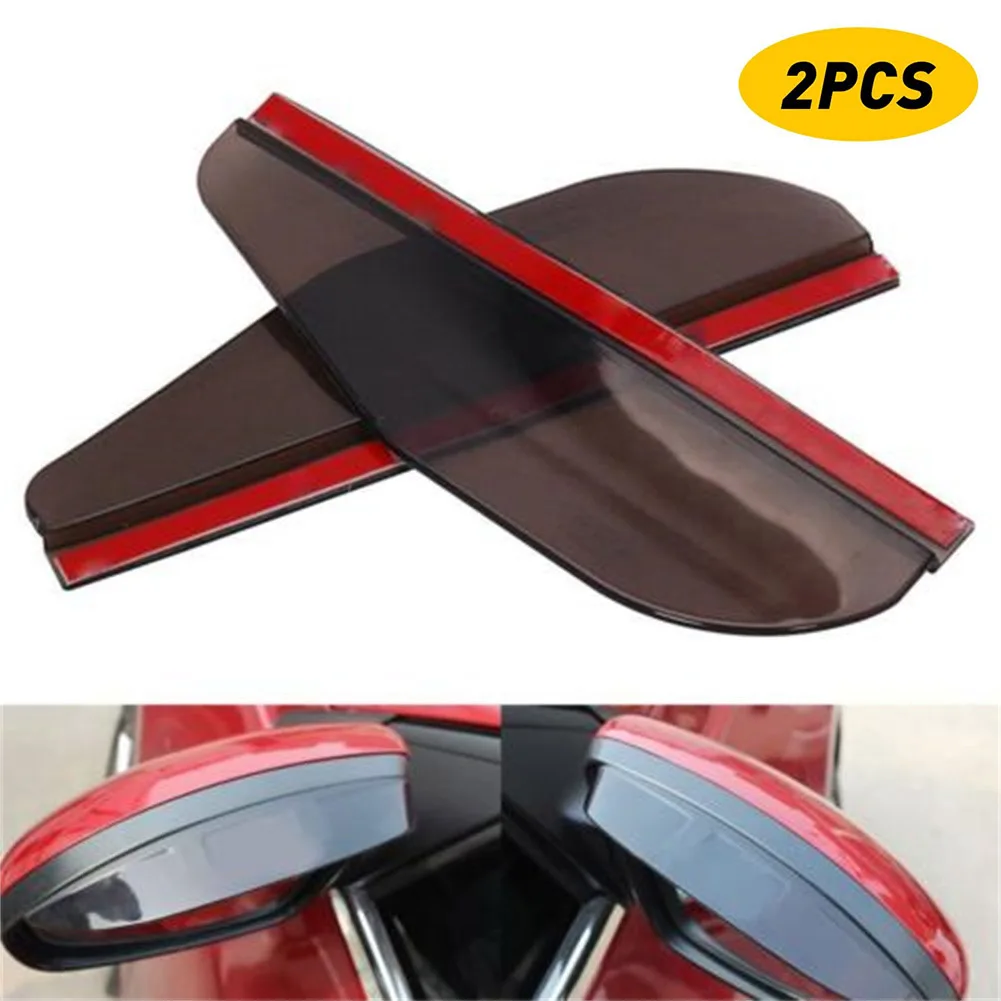 

2xBlack,Transparent Rear View Side Mirror Rain Guard Sun Visor Car Accessories Waterproof Snowproof Multifunctional General