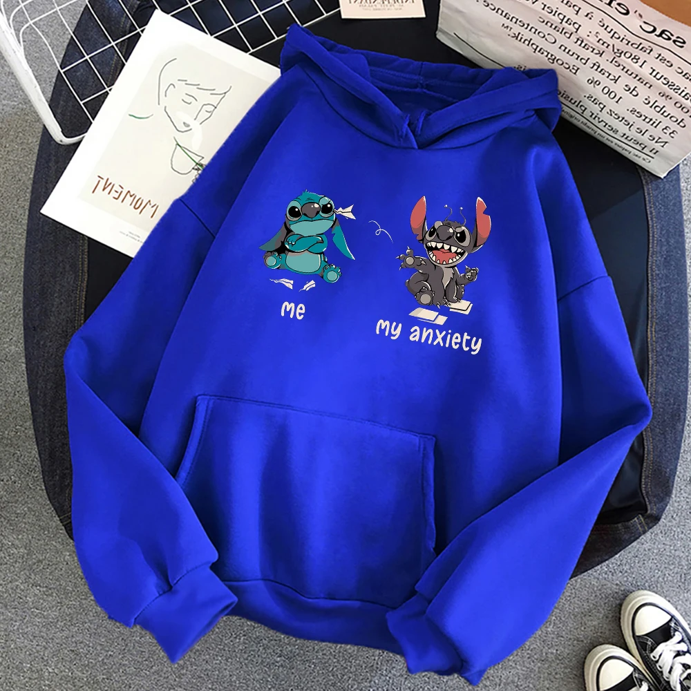 Lilo Stitch Cartoon Cute Sweatshirt Mens Disney Anime Comics Hoodies 2021 Autumn Fleece Soft Streetwear Casual Warm Men Hoodie