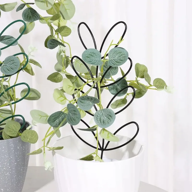 Creative Potted Ornament Plant Trellis Garden Arrangement Leaf Shape Bracket Vine Climbing Support garden trellis