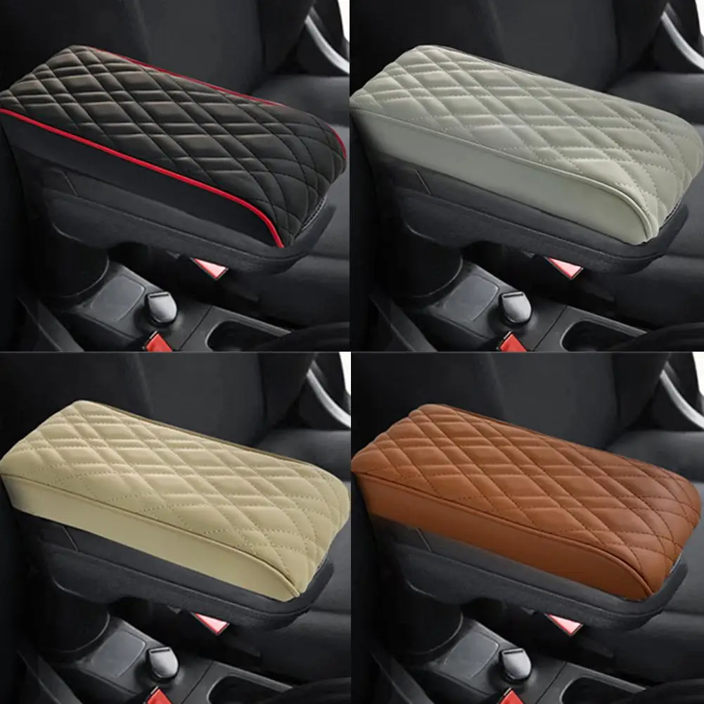 PU Leder Auto Armlehne Matte Mittelkonsole Armlehne Schutz Kissen Für MINI Cooper F55 F56 F57 Auto Armlehnen Lagerung Box Pad – Detail 12