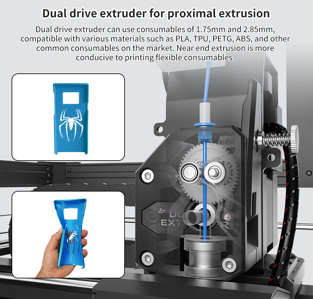 Sb003c4b7bd9e4975a73bd20a5eb77aacy Nowa aktualizacja z Tronxy VEHO 600 Pro duże 3D z napędem bezpośrednim i zestaw do drukarki profesjonalne drukarki 3D o wymiarach 600x600x600mm