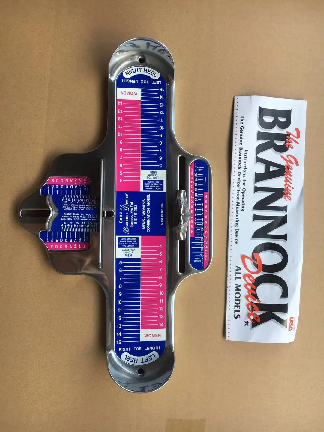 Genuine Brannock Device - Foot Measuring & Shoe Fitting Tool, US Men's/Women's Sizes 10 thumbnail image