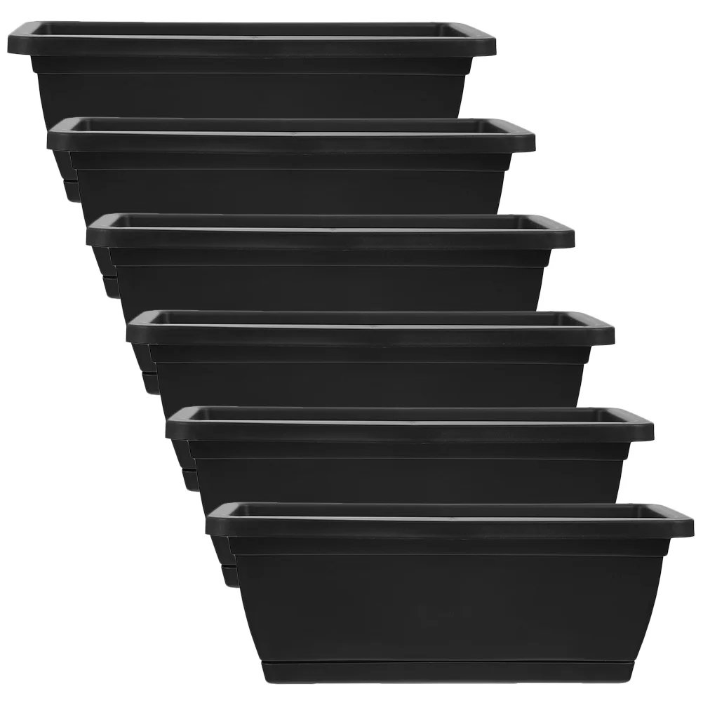 

Square Flower Pot Strawberry Planter Planters for Outdoor Plants Indoor Rectangle Boxes