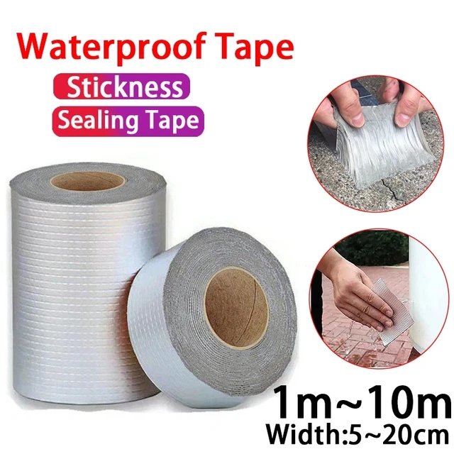 5mx5cm Resistance Waterproof Aluminum Foil Thicken Butyl Waterproof Tape  Wall Crack Roof Duct Repair Adhesive Tape - AliExpress