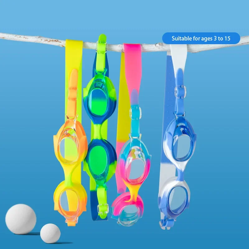 Silicone Children's Swimming Goggles High Quality Cartoon Fashion Comfort Frame HD Waterproof and Anti-fog Swimming Goggles 2