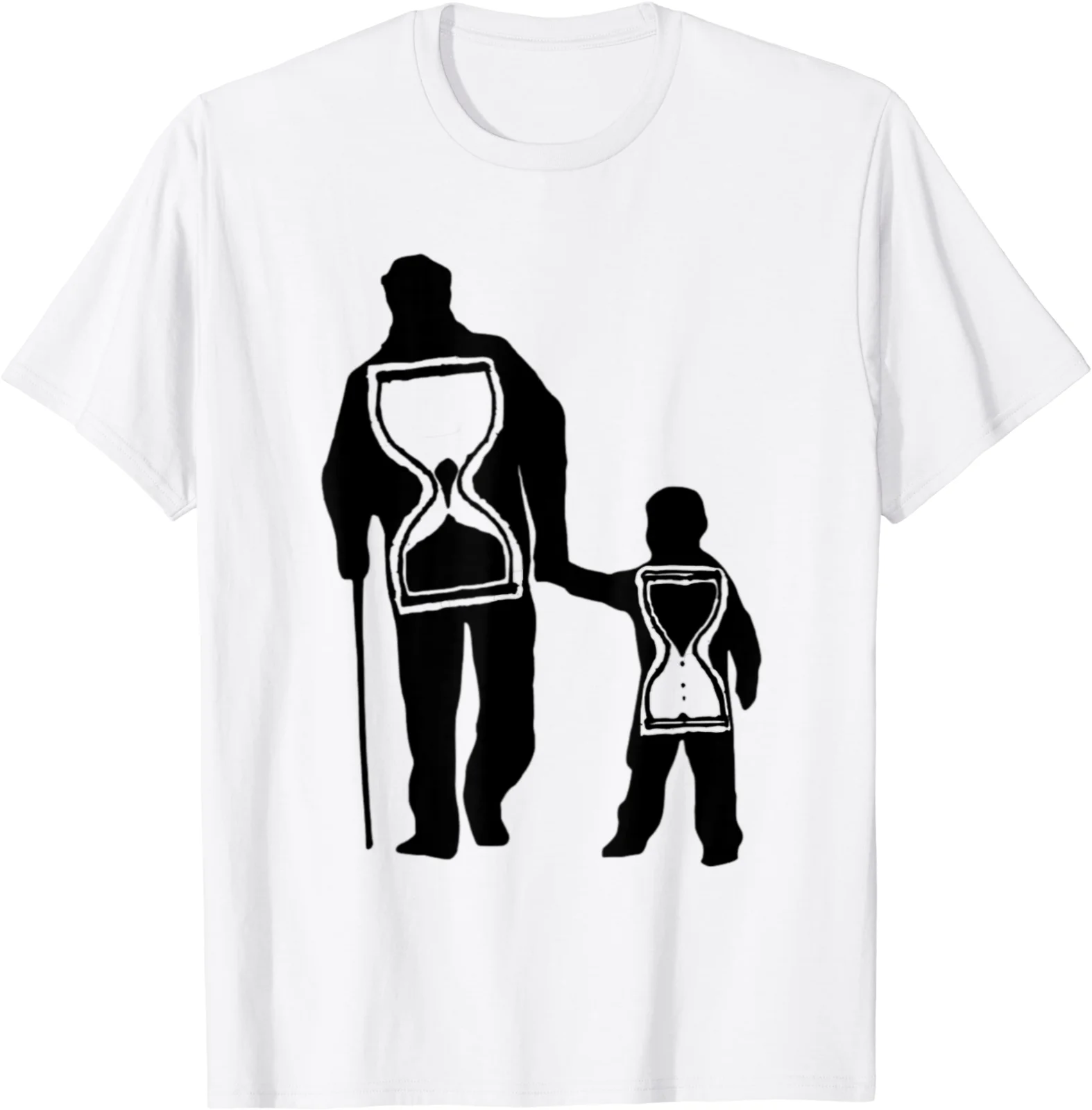 

Sentimental Father Grandpa Shirt Time Is Precious Gift T-Shirt S-3xl Men's 100% Cotton Casual T-shirts Loose Top Size S-3XL
