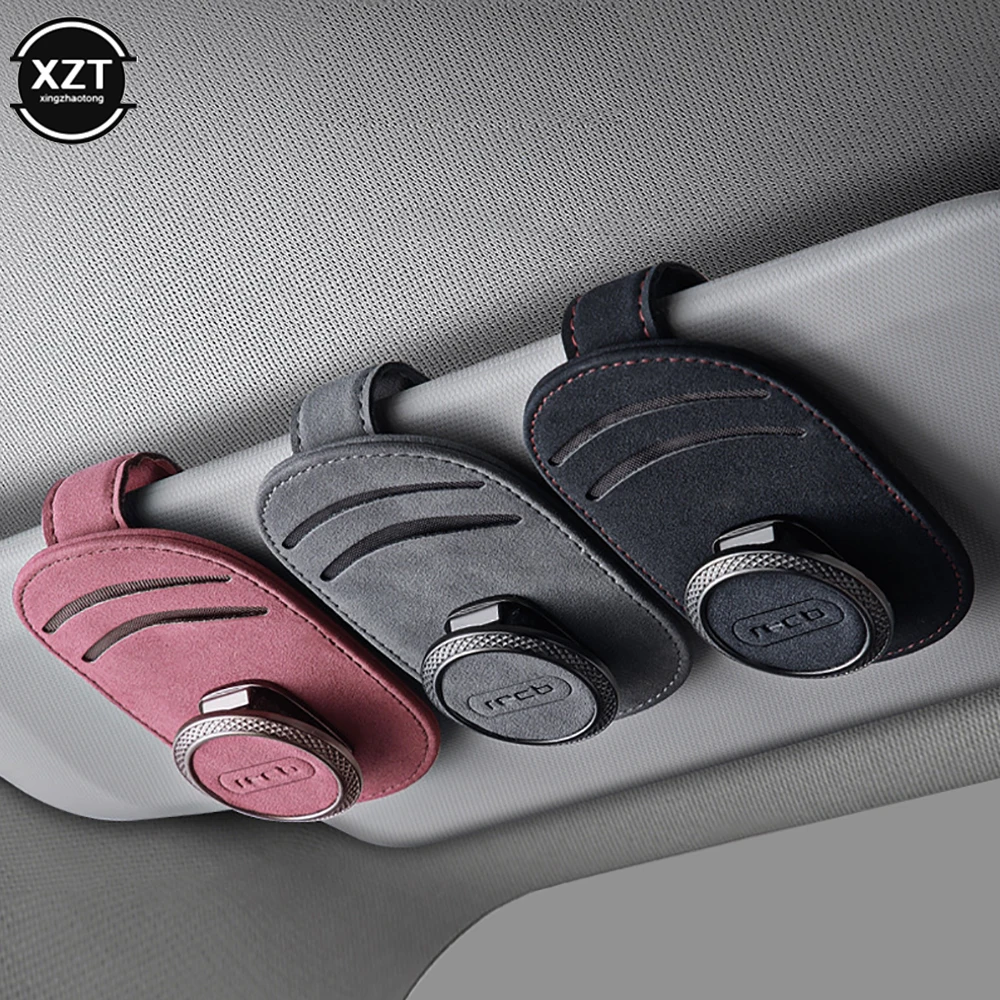 Organizer Visiera Parasole Auto - Porta Occhiali In Pelle PU, Scomparti Per Telefoni, Cavi, Accessori - Foto 3