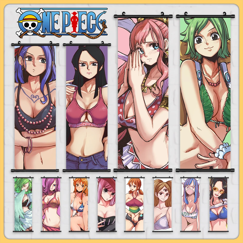 

Аниме Холст настенное искусство цельный кусок картина Висячие свитки мультфильм Модульная картина плакат для домашнего декора