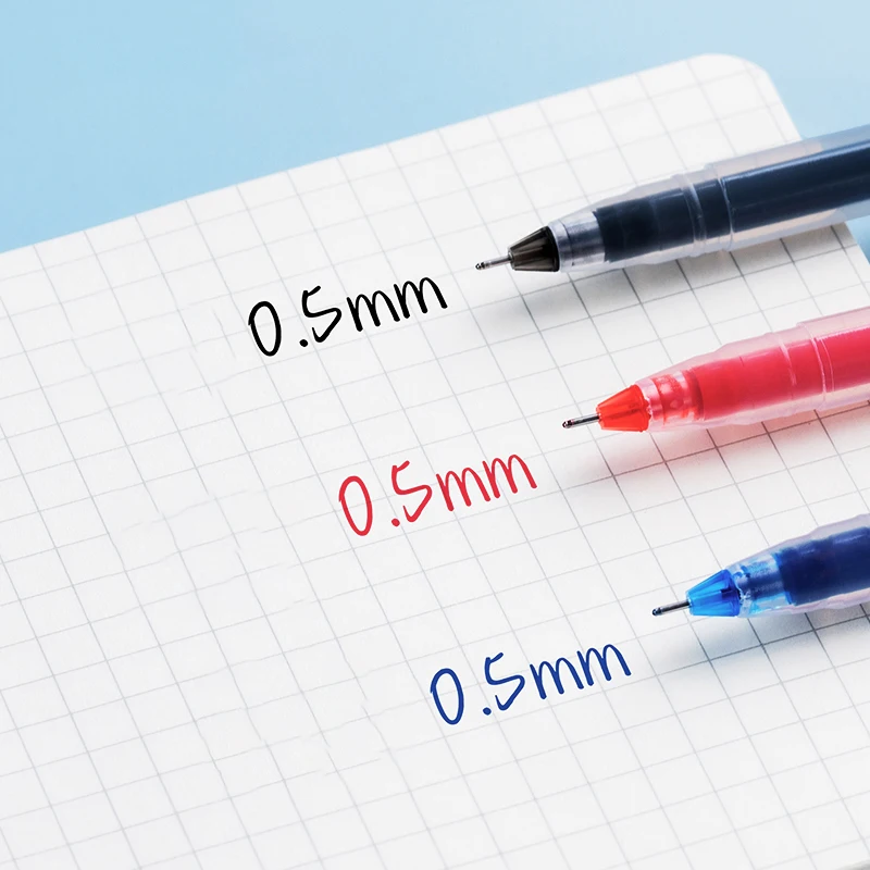M&G Precision Gel Pen 0.5mm Fine Tip High-Capacity Ink Black/Blue/Red Ideal for Students And Business Integrated Design