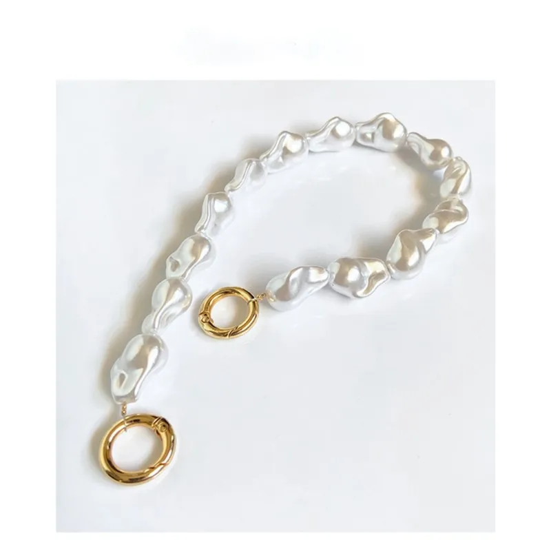 Elegant Korean Stone Pearl Bracelet Phone Hanging Chain