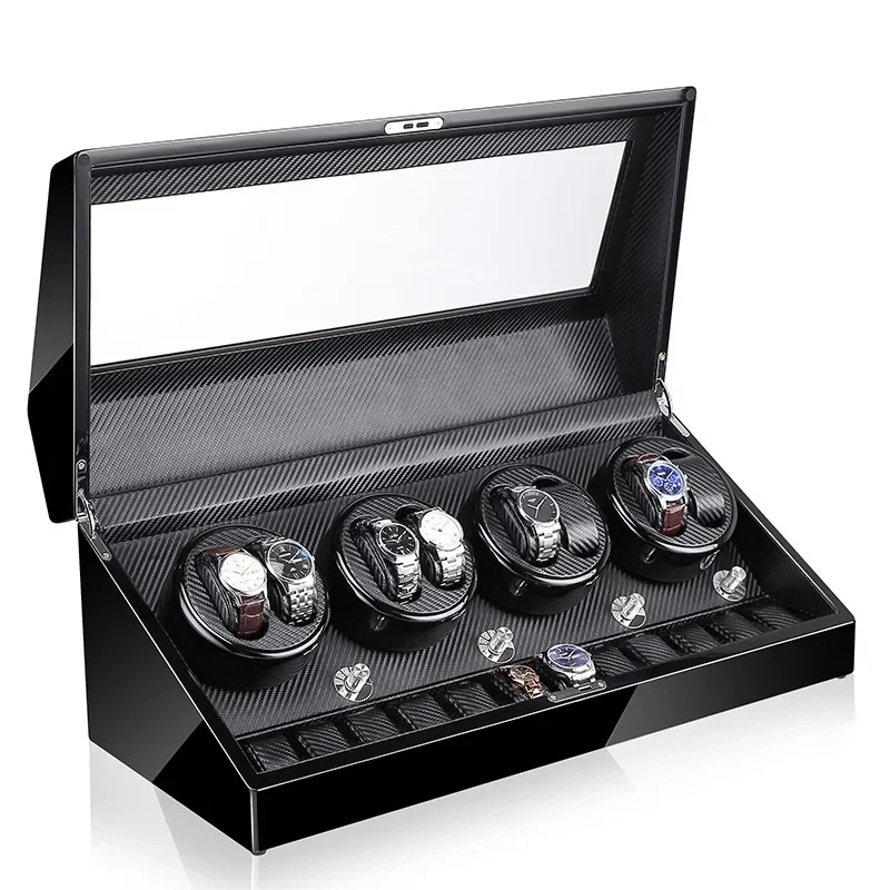 Automatic Rotating Watch Winder Box Silent Movement Motor Watch Winding Device Mechanical Watches Organizer Display Accessories