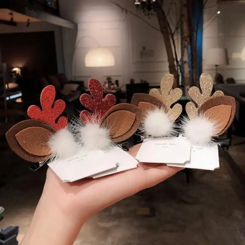 Cute Fashionable Unique Adorable Stylish Eye-catching Reindeer Antler Headband For Christmas Party Cute Christmas Hair Accessory