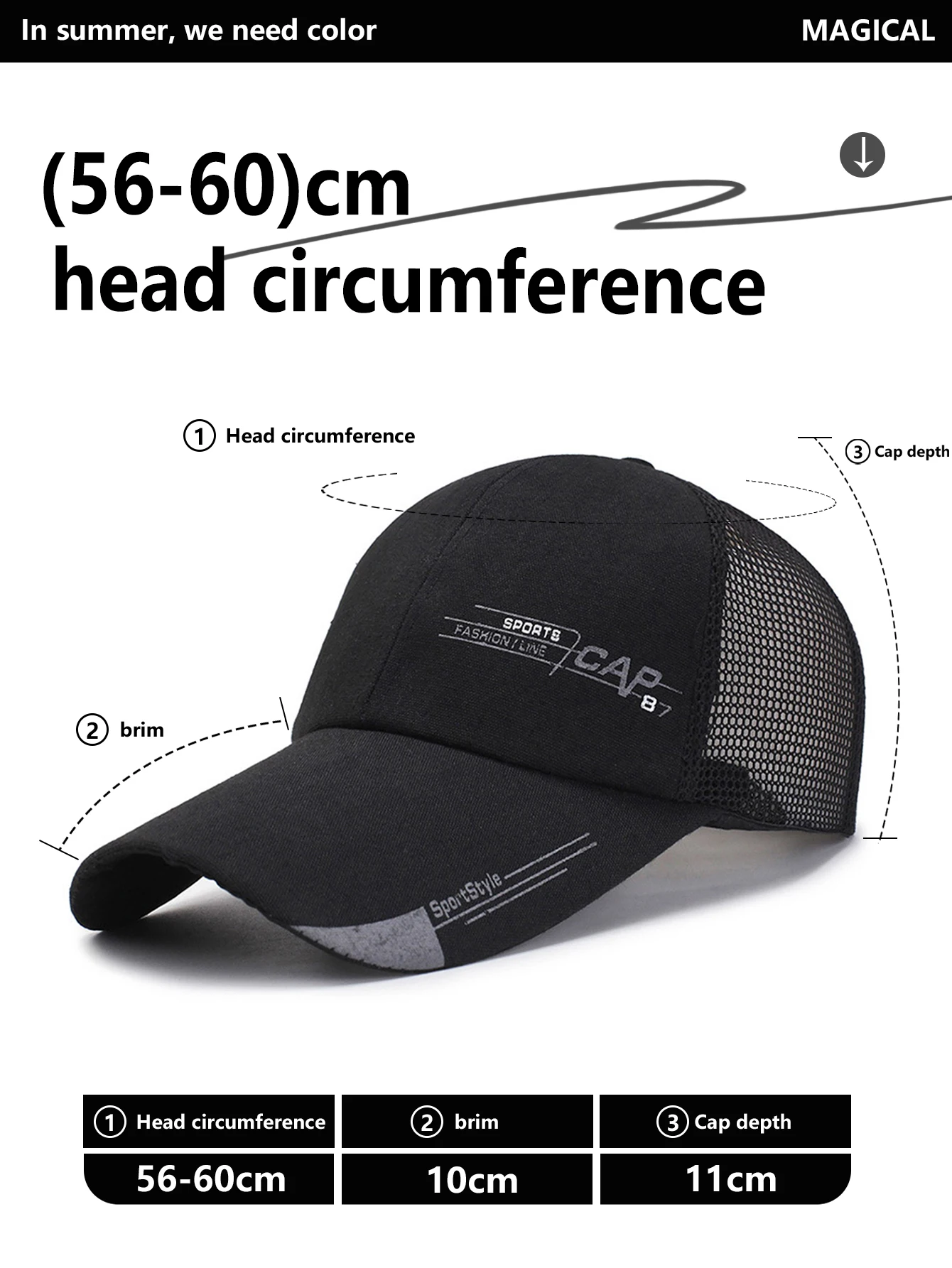 Unisex Letter Embroidered Baseball Net Cap Spring and Summer Outdoor Casual Cap Adjustable Sunscreen Cap