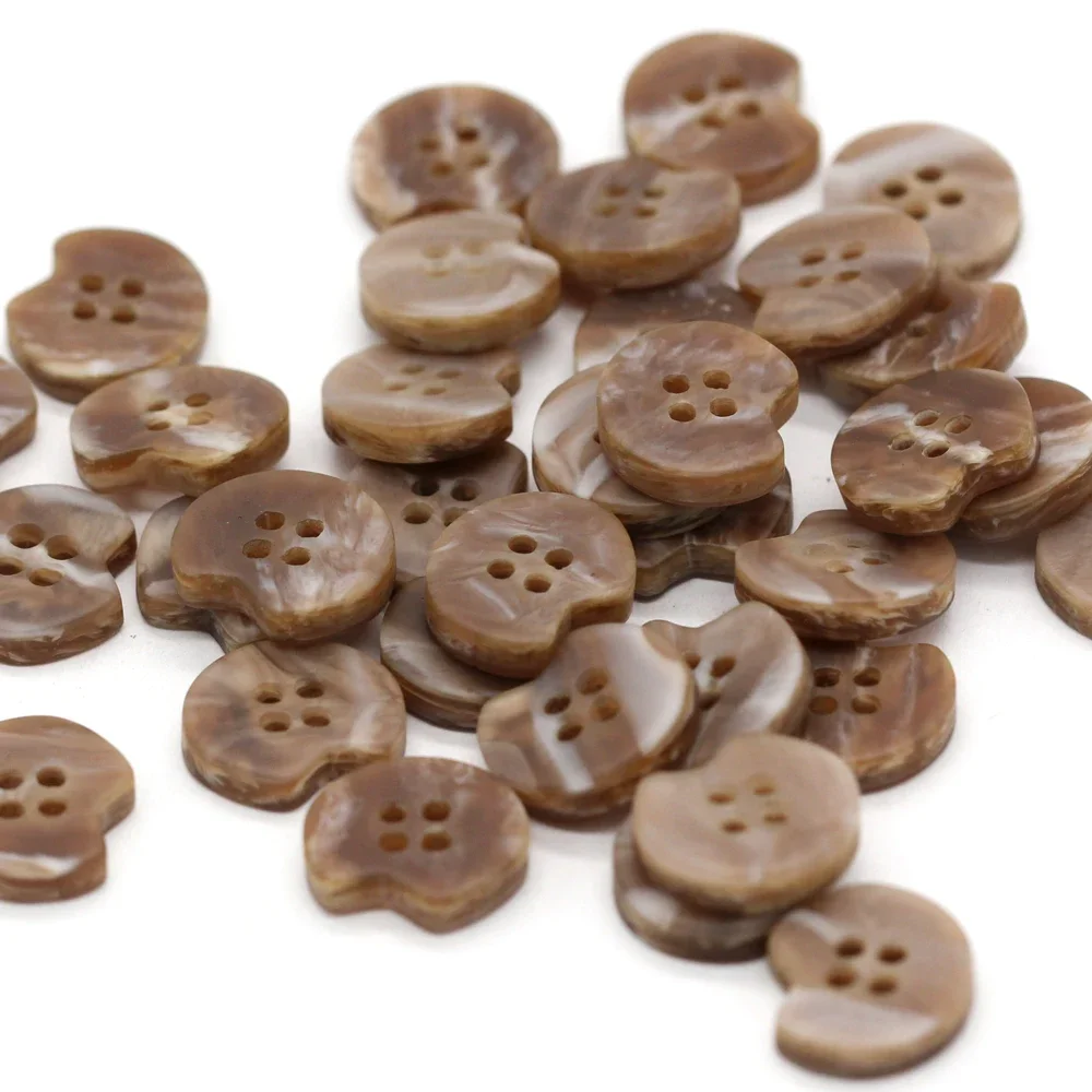 HENGC 30Pcs 의류에 대 한 12mm 불규칙 한 모양 수 지 단추 패션 셔츠 드레스 카디건 가방 DIY 수공예품 장식