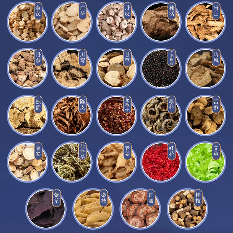 Herbal Foot Soaking Bath Bag Ginger Safflower Foot Bath Powder Soaking Powder Medicine Bag