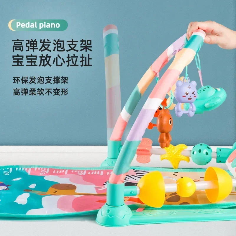 Musical Baby Play Mat Pedal Piano Activity Gym Hang Doll Educational Mat Baby Activities 3-12 Months Gift musical playmat baby play gym toys