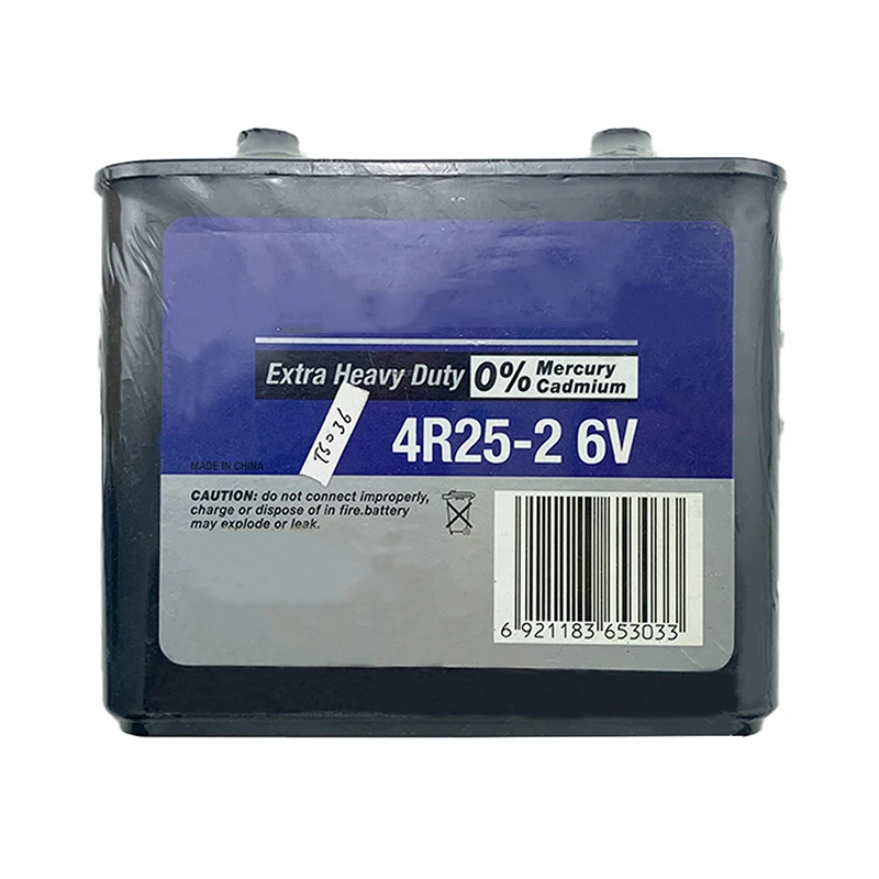 

4R25-2 Lanterns Flashlights Barricade Lights Battery 6V Zinc Carbon Battery with Screw Terminals for PLOUGH