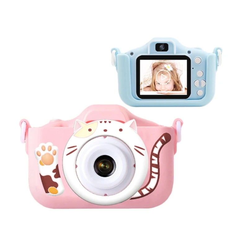 69Ha Kids Digital Camera Toys 20Mega Pixel Lens 1080P Con Selfie Photo Frames Games