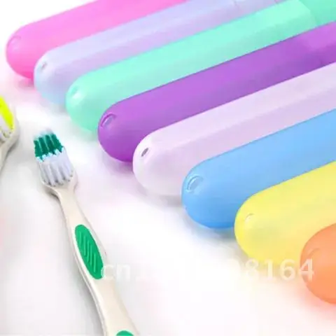 

1PCS Toothbrush Case Portable Tooth Brushes Travel Chopsticks Pencil Box Toothbrush Protector Cover Dust-proof