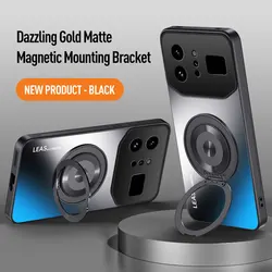 Magnetic Case with 360° Rotating Ring Holder and Wireless Charging Capability - Hard Protective Cover for Infinix Note 60 Ultra (Black)