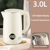 Intelligent LED Digital Display Electric Kettle Double Layer Anti-scalding Automatic Heat Preservation Power Off Electric Kettle 5