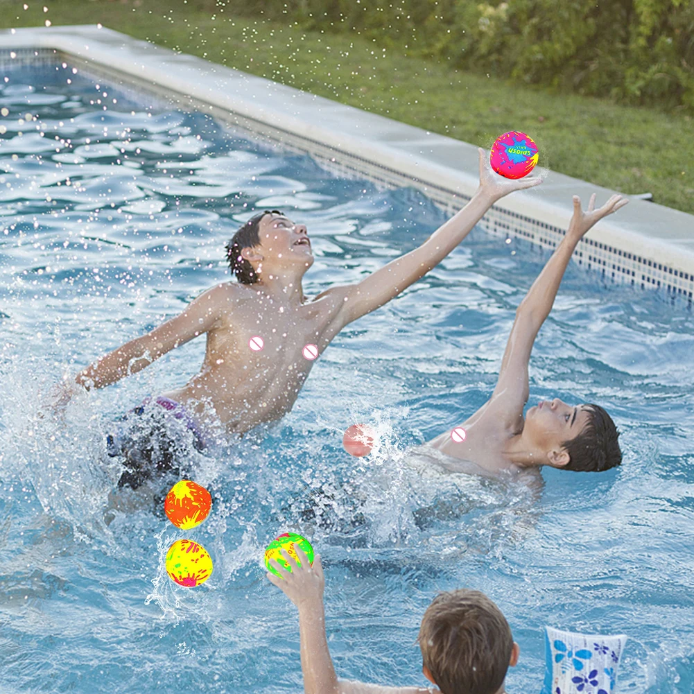 12pcs/set Water Splashing Ball Party Supplies Splash Water Balls Tear Resistance Fight Games Summer Outdoor Pool Beach Toy