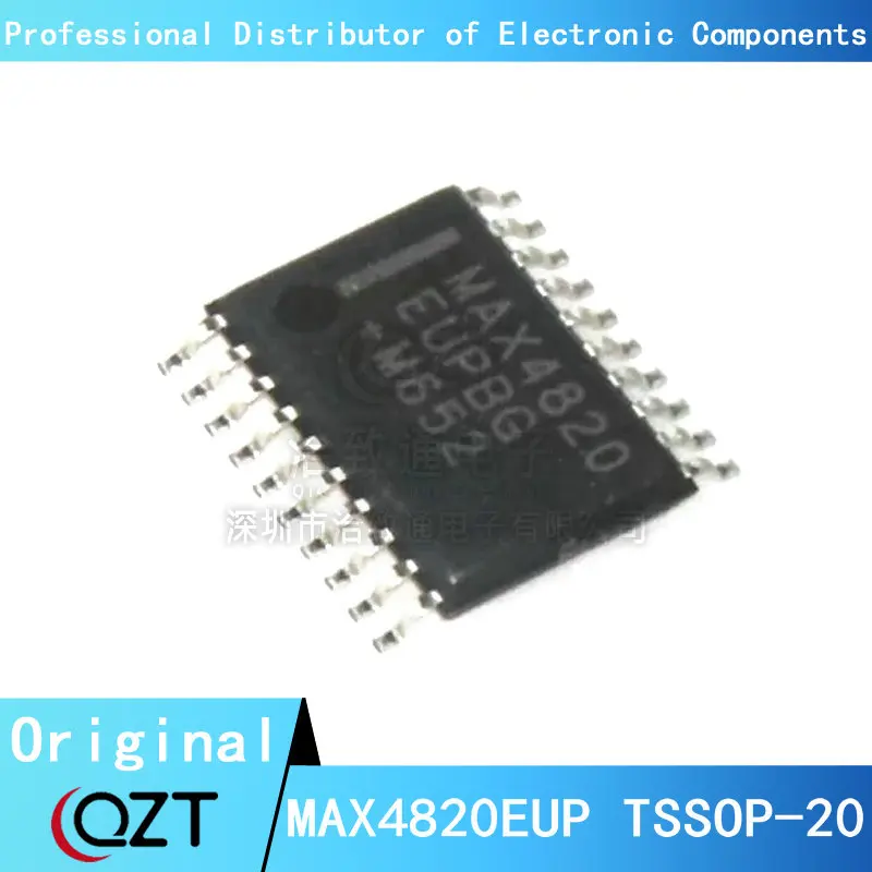 10pcs original authentic sp3232ebey l tr tssop 16 3v to 5 5v rs 232 transceiver chip 10pcs/lot MAX4820EUP+T TSSOP MAX4820 MAX4820E MAX4820EU MAX4820EUP TSSOP-20 chip New spot