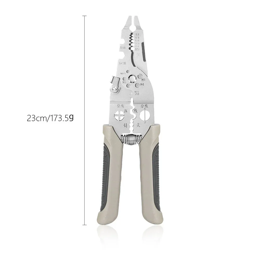 2 ‌ 1-in-1 verstellbares automatisches Elektriker-Multitool, bequemer rutschfester Griff, Abisolierzange, Crimpzange, Kabelschneider, Anschlusszange – Detail 6