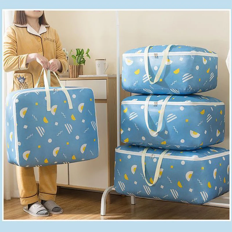 Thickened Oxford Cloth Clothing Quilt Storage Bag Large Capacity Moving Luggage Packaging Bag Home Sundries Organization Bag 2