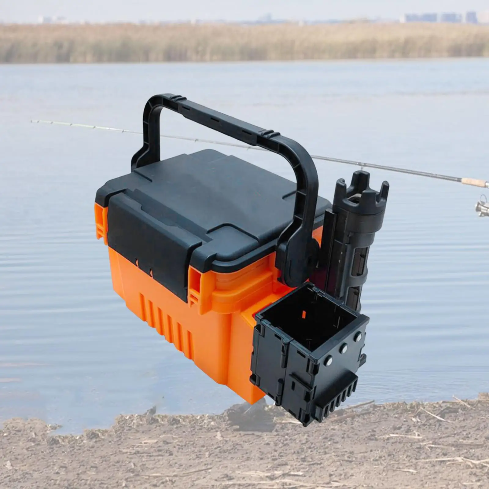 Fishing Box Cup Holder Multifunctional Fishing Organizer Water Bottle Holder