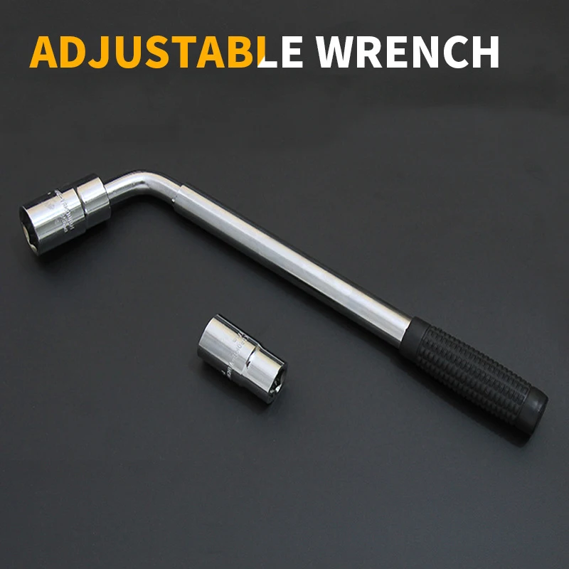 

L-type Automobile Tyre Expansion Wrench Lengthening Spare Saving Effort to Dismantle Glove Barrel Tool