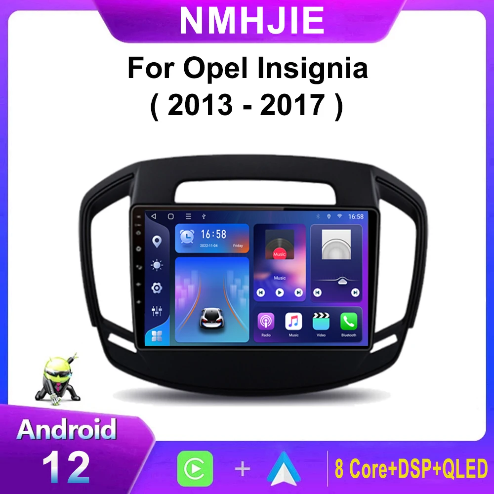 

2Din Car Radio Multimedia Video Player Navigation GPS Carplay 4G Android 12 RDS For Opel Insignia 2013 2014 2015 2016 2017