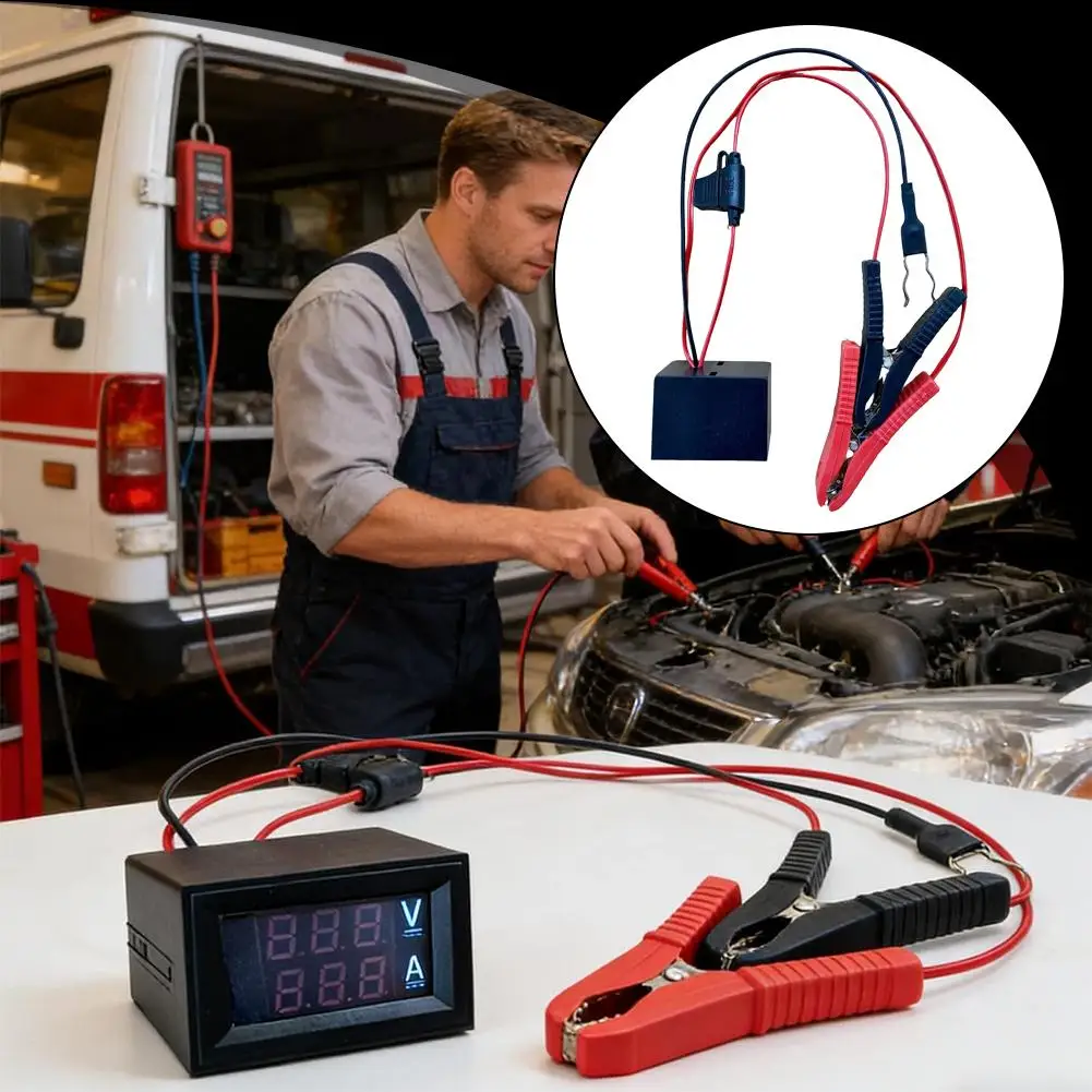 Strumento per il rilevamento di perdite auto, tester per corrente parasitaria batteria con display di tensione e corrente, rilevatore di corrente nascosta, strumento diagnostico. - Image 6