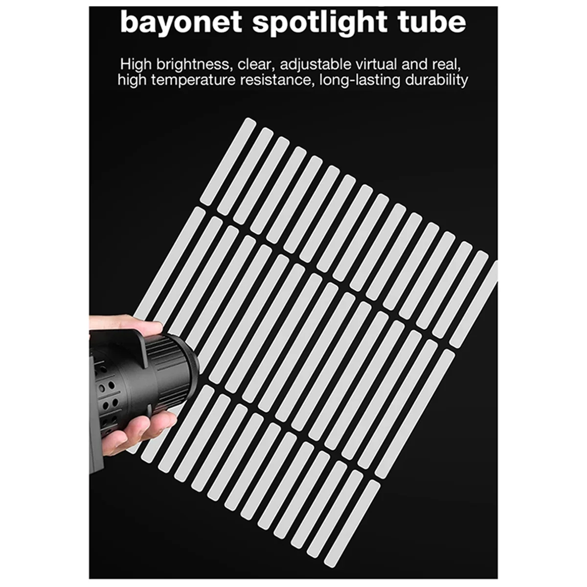 A04R-V850 Mini Bowens Mount Photography Spotlight Plug-in Condenser Optical Focusing Projection for Ulanzi 40W Pro Light