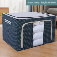 Oxford Cloth Storage Box Clothes Closet Organizer Bed Quilt Sheet Blanket Pillow Rack Container Foldable Storage Case 1