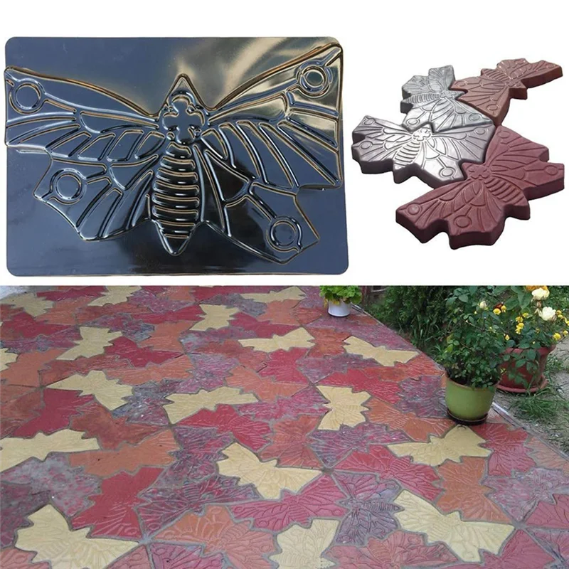 1 Piece Path Maker Concrete Cement Brick Mould For Park Garden Path Black For Patio Rode