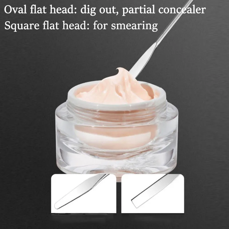 Makeup Tools Acrylic Palette Spatula Rod Gel Foundation Eye Shadow Mixing Cream Pigments for Makeup Nail Art Manicure makeup tools makeup mixing palette makeup mixing tool beauty supplies