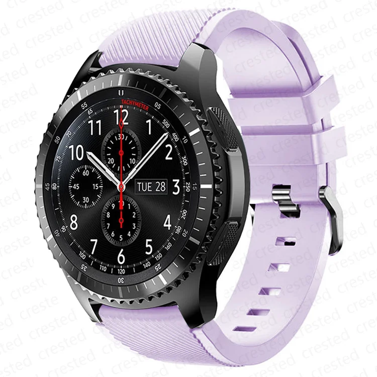 Silicone Sports Watch Strap, 20mm/22mm Adjustable Band