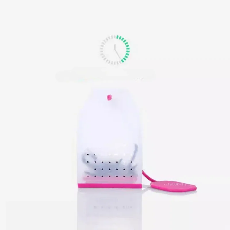 1Pc Teapot-Shape Tea Filter Food Grade Silicone Tea Strainer High Temperature Resistant Silicone Bag Teaware Accessories, tea filter