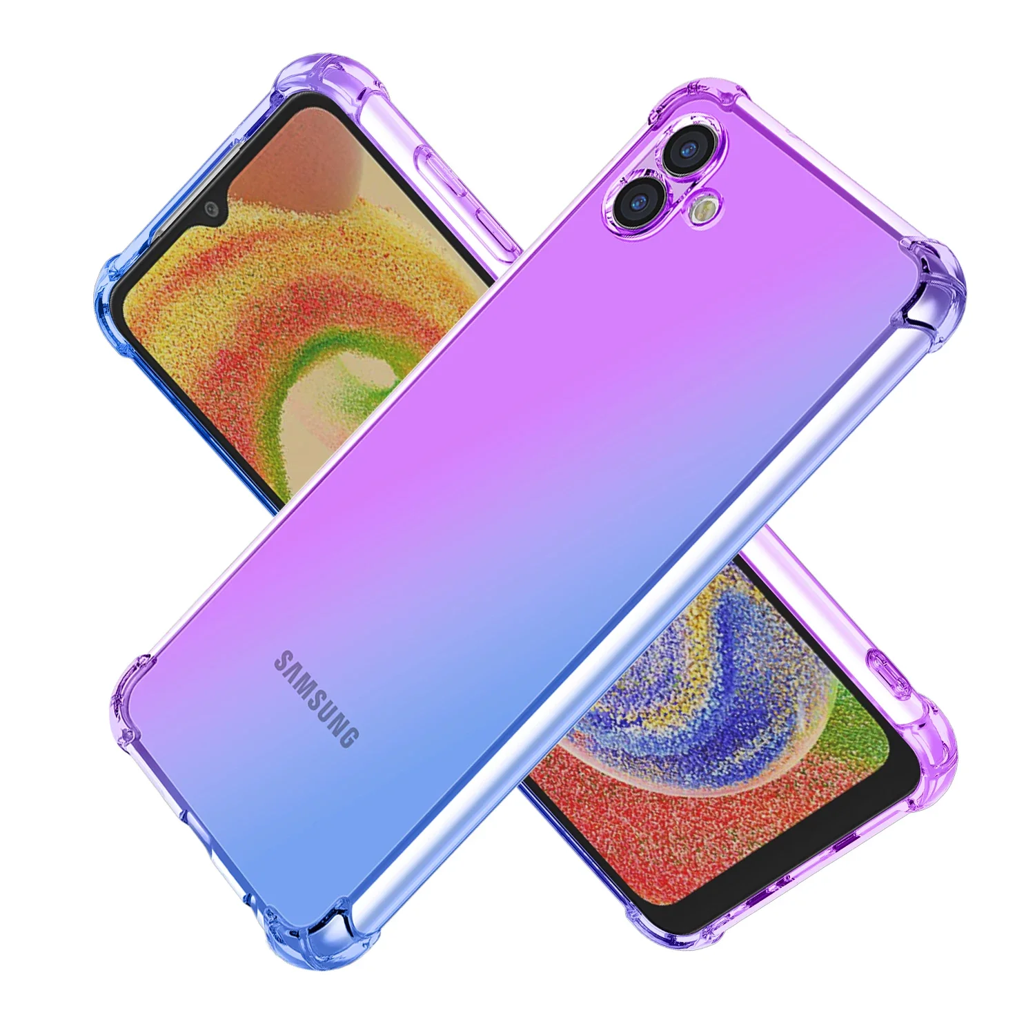 Capa de telefone com janela de empurrar criativa com suporte para anel  traseiro para carro magnético TPU à prova de choque para Samsung Galaxy A14  A13 A12 A10S A04E A03 CORE A03S