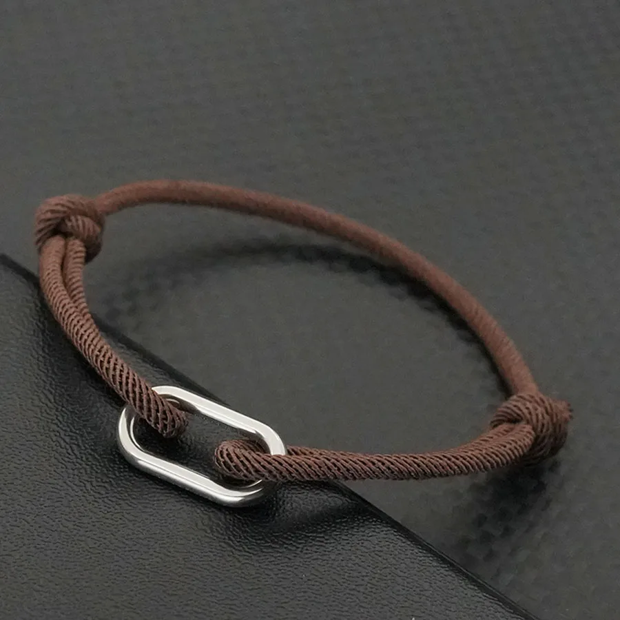 Stainless Steel Metal Rope Bracelet for Men