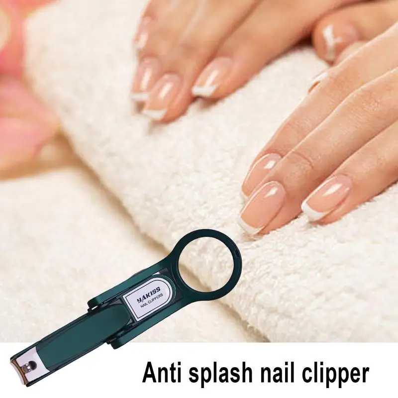 Magnifier Nail Cutters Stainless Steel Nail Clippers Elderly Hands Feet Supplies For Business Trip Salon Massage Parlor Home nail clipper nail care kit
