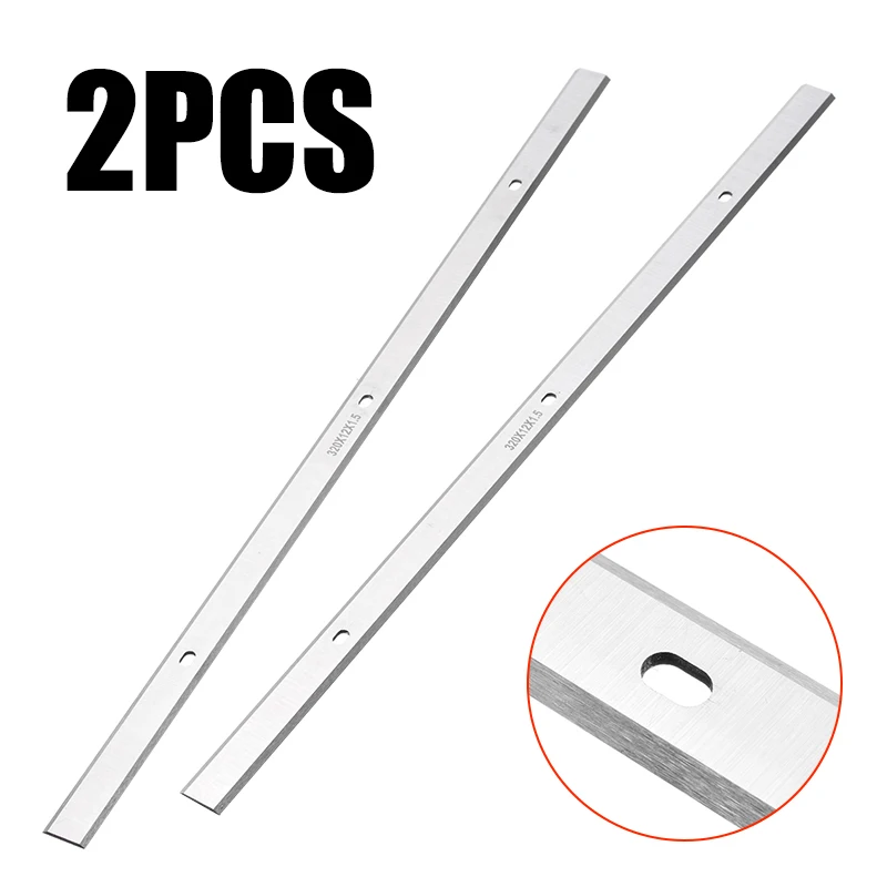 UCDO 2pcs 320x12x1.5mm Planer Blades Knives Double Edged Knives for Delta 22-560 22-562 22-565 TP400LS Ryobi AP-12