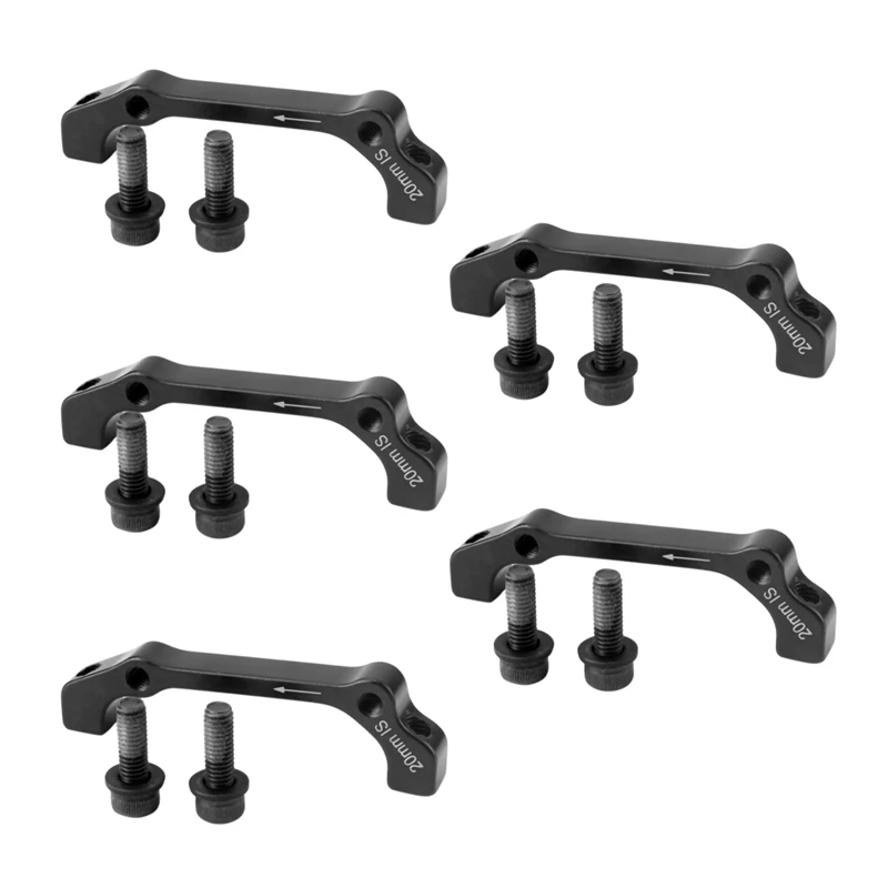 

5X Disc Brake Caliper Mount Adapter Is/Post Front 180Mm Rear 160Mm For Shimano Hayes Mtb