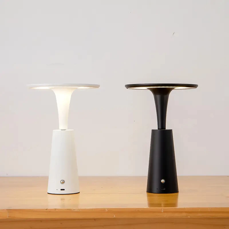 

2023 High Quality Indoor UFO Desk Lamp 3 Colors Touch Dimmable USB Rechargeable LED Table Lamp